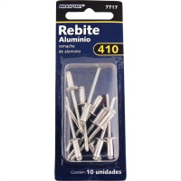 Cartela Rebite Brasfort Aluminio Repuxo 410 Cartela Com 10 Pecas 7717