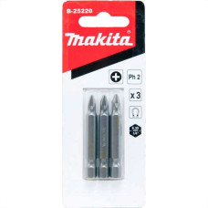 Ponteira Makita Bits Phillips Ph2 X 50Mm Com 3 Pecas B-25220