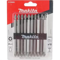 Ponteira Makita Bits Phillips Ph2 X110Mm Com 10 Pecas D-34849