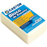 Espuma Em Bloco Castor Branca 7X13X20Cm 051