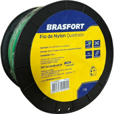 Fio De Nylon Brasfort Quadrado 1,6Mm/439M 1Kg 9007