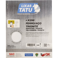 Lixa Ferro Tatu 240 Trionite K29602400025 - Kit C/25 