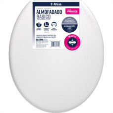 Assento Sanitario Atlas ''Almofadado'' Branco Pr2060-2