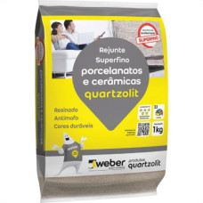 Rejunte Quartzolit Porcelanato E Ceramica Bege 1Kg 0110.00013.0015Fd - Kit C/15 