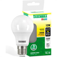 Lampada Led Bulbo Taschibra 12W 3000K 