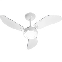 Ventilador Teto Ventidelta New Led 6000K 3 Pas Branco 127V 38-3182