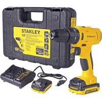 Furadeira Parafusadeira Stanley Impacto 3/8'' 12V 2Baterias 1.5Ah Com Maleta Sch121S2K-Br