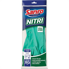 Luva Nitrilica Sanro Verde Com Forro Xg Par 284N20002