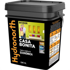 Tinta Hydronorth Casa Bonita Acrilica Economica Fosco 18L Amarelo Canario 