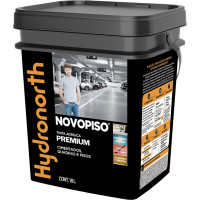 Tinta Hydronorth Novopiso Premium Piso 18L Fosco Amarela Demarcacao Balde 