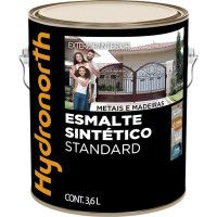 Tinta Esmalte Hydronorth Standard Brilhante Para Metais E Madeiras 3,6L Amarelo Ouro 