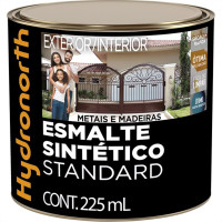 Tinta Esmalte Hydronorth Standard Brilhante Para Metais E Madeiras 225Ml Amarelo Ouro 