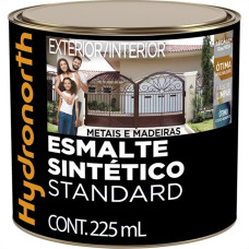 Tinta Esmalte Hydronorth Standard Brilhante Para Metais E Madeiras 225Ml Amarelo Ouro 