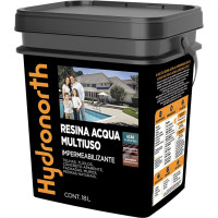 Resina Multiuso Hydronorth Acqua Brilhante 18L Incolor Balde 