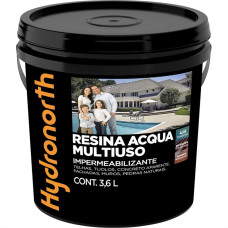 Resina Multiuso Hydronorth Acqua Color Brilhante 3,6L Branco Galao 