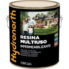 Resina Multiuso Hydronorth Solvente Brilhante 3,6L Incolor Galao 