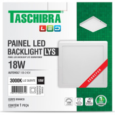 Plaf.Led Tasch.Lys Ext.Qd.18W 3000K 22Cm