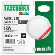 Luminaria Led Plafon Taschibra Lys Embutir Redondo 12W 6500K 16,5Cm 