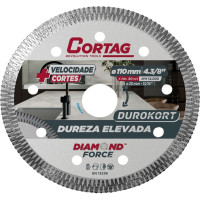 Disco Diamantado Cortag Turbo Durokort Seguimentado Seco 110Mm 60668