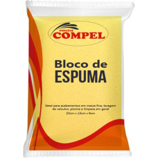 Espuma Em Bloco Compel Amarela 22X13X6Cm 0,2001