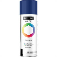 Tinta Spray Perkon Uso Geral Azul Escuro 7194