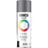 Tinta Spray Perkon Uso Geral Cinza Medio 300Ml 7201