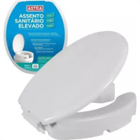 Assento Sanitario Astra Thema ''Almofadado'' Branco Retangular Tth/K*Bco-01