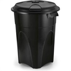 Lixeira Injeplastec 100 Litros Preta Com Tampa 238