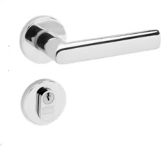 Fechadura Lafonte 880 Externa Roseta Inox Polido Redonda 55Mm -0Zk
