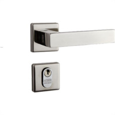 Fechadura Lafonte 456 Externa Roseta Inox Escovado Quadrada 40Mm -0Zk