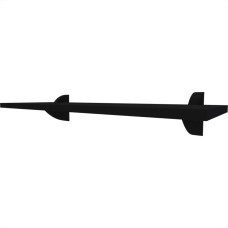 Prateleira Multiivisao Suporte Clip 25X100 Preta Clip-25100-Ff-Pr