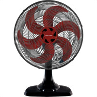 Ventilador Mesa Ventisol 6 Pas 50Cm Preto/Vermelho 127V 10030