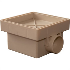 Ralo Sifonado Delta Invisivel 10X10 Bege Inv10Bgsif