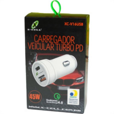 Carregador Veicular Flexgold Pd 45W Xc-V16Usb