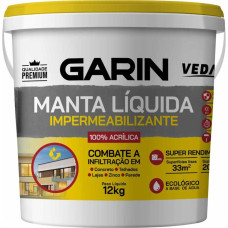 Manta Liquida Garin Acrilica Cinza 12Kg Balde Vmac-12