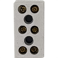 Cartela Conector Porcelana Brasfort 3 Polos 06Mm Com 1 Peca 9087