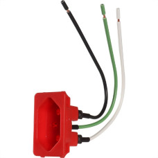 Tomada Para Painel Margirius Com Borne 20A 250V Vermelha 21514