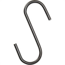 Gancho Tipo S Zincado Medio Iguatemi Preto 602011 - Kit C/10 