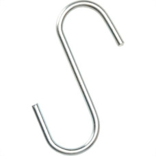 Gancho Tipo S Zincado Medio Iguatemi Prata 603012 - Kit C/10 