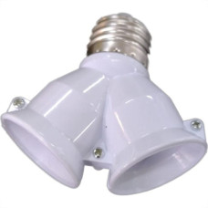 Soquete Adaptador E27 Para 2 Lampadas Interneed 074090