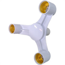 Soquete Adaptador E27 Para 3 Lampadas Interneed 072799