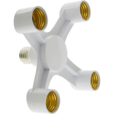 Soquete Adaptador E27 Para 4 Lampadas Interneed 073956