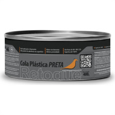Massa Plastica Retoque 400G Preta 91 - Kit C/12 
