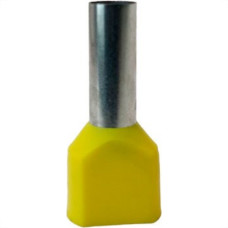 Pre-Isolado Sforplast Ilhos Duplo 6,0Mm Amarelo Com 100 Pecas 4780