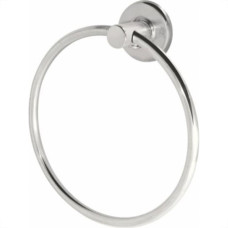 Acessorio Wc Clarainox Aco Porta Toalha Argola Cromado 91007