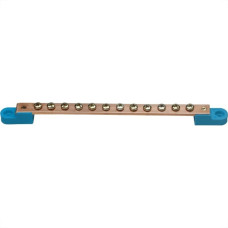 Barramento Neutro Multhiplos 12 Parafusos 185Mm 100A Azul 660