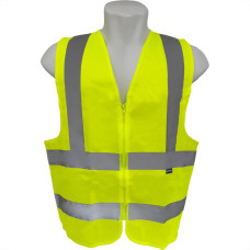 Colete Para Sinalizacao Brasfort 4 Linhas Com Ziper Amarelo Xg 9102