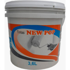 Tinta Latex New World Pop Acrilica 3,6 Litros Branca Galao Tn0004