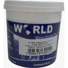 Tinta Latex New World Pop Acrilica 1/4 900Ml Branca Galao Tn0005