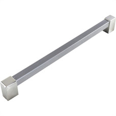 Puxador Kankun Bendoor Aluminio Fosco Abs Cromado 352Mm 7311Exl